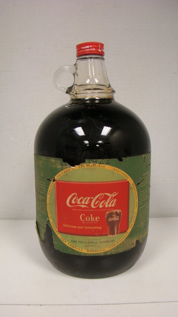 VINTAGE 1-GAL BOTTLE OF COCA-COLA SYRUP-SEALED (1 of 10)