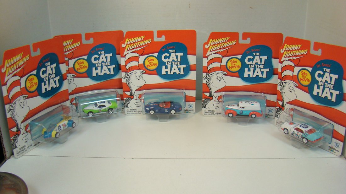 5 Mip 2003 Johnny Lightning Cat In The Hat Cars