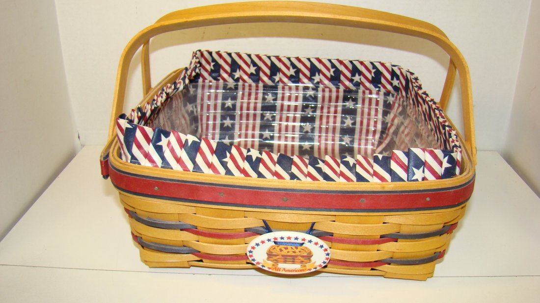 1998 LONGABERGER ALL-AMERICAN PIE/CAKE BASKET (1 of 5)