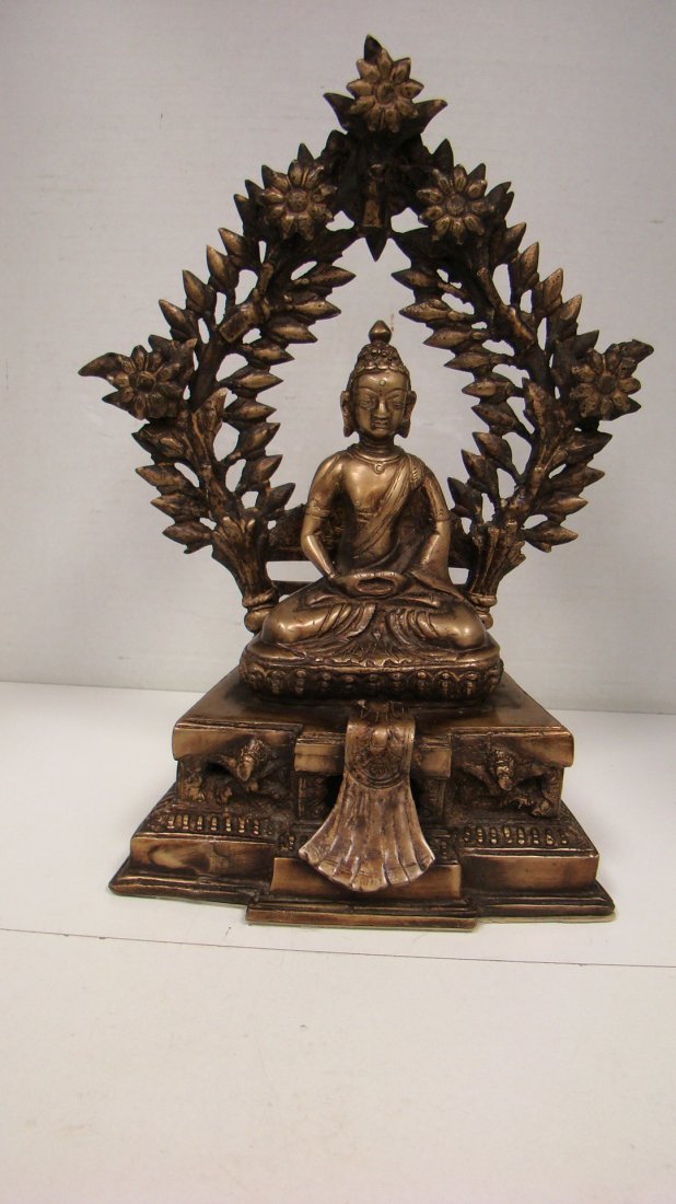 14'' CAST METAL SCULPTURE OF A GODDESS (1 of 4)