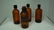 VINTAGE APOTHECARY GLASS BOTTLES - 3 ITEMS