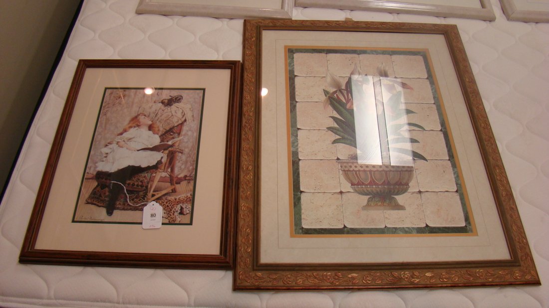 LG FANCY FRAMED FLORAL PRINT (1 of 4)