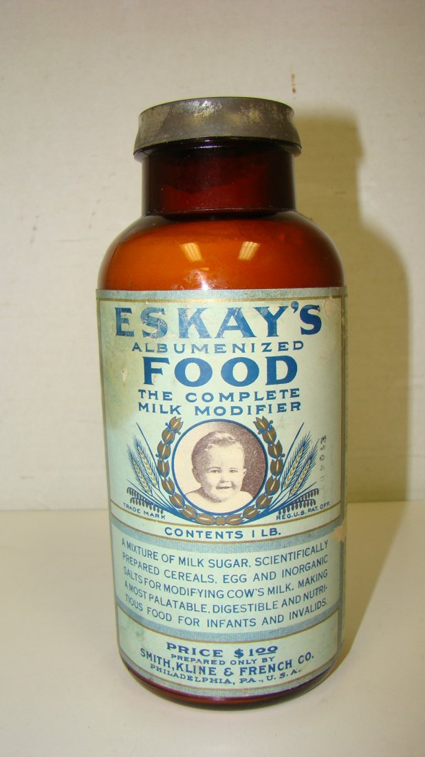 7.5'' NEW/OLD STOCK ESKAY'S FOOD BOTTLE (1 of 4)