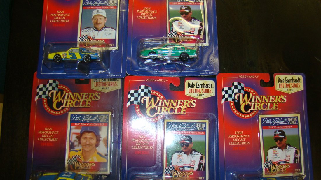LOT OF 5 EARNHARDT LIFETIME SERIES DIE CAST CARS (1 of 4)