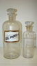 12.5'' & A 9.5'' GLASS APOTHECARY JARS