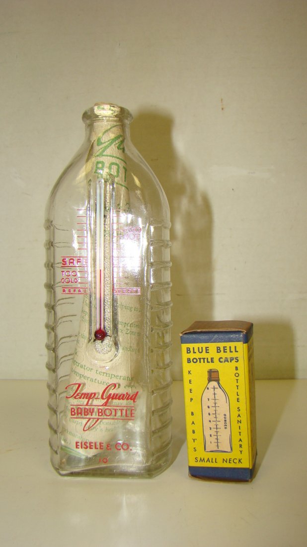 NEW/OLD STOCK TEMP-GUARD GLASS BABY BOTTLE-CAPS (1 of 4)