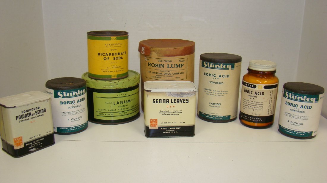 9 NEW/OLD STOCK PHARMACEUTICAL COLLECTIBLES (1 of 8)