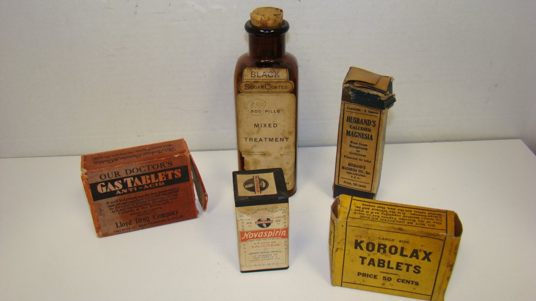 5 NEW/OLD STOCK DRUG STORE COLLECTIBLES (1 of 8)
