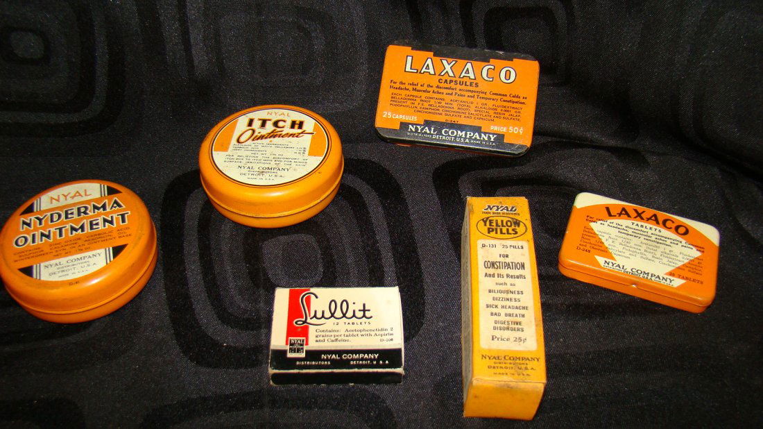 6 NEW/OLD STOCK NYAL MEDICINE COLLECTIBLES (1 of 6)