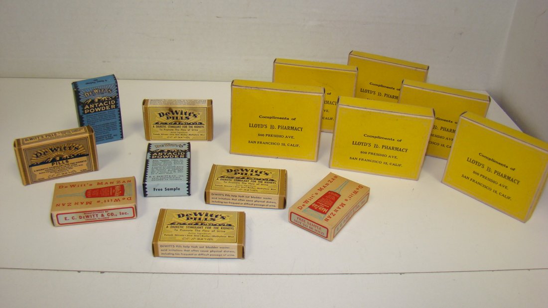 8 VARIOUS DeWITTS SAMPLE BOXES & 6 LLOYDS BOXES (1 of 4)