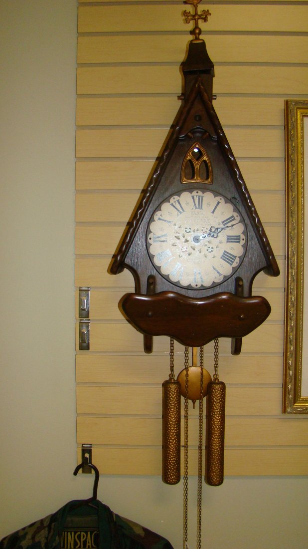 NEW ENGLAND CLOCK-HARK WHATS THE CRY PEPARE TO... (1 of 5)