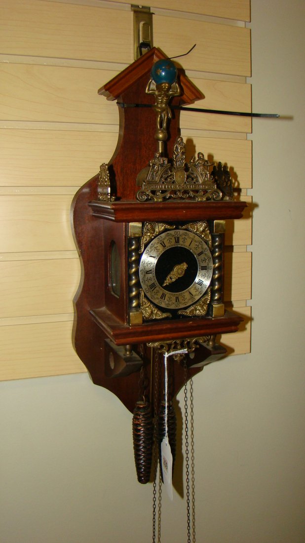 Antique Ornate Holland Atlas Pendulum Wall Clock (1 of 4)
