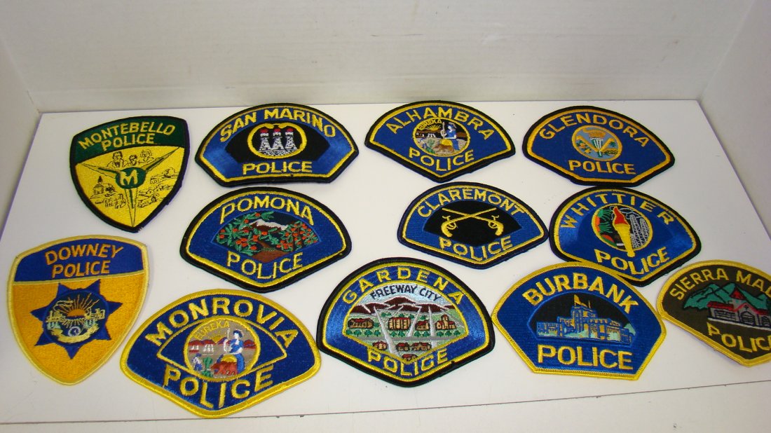 12 SO CALIF LAW ENFORCEMENT PATCHES (1 of 6)