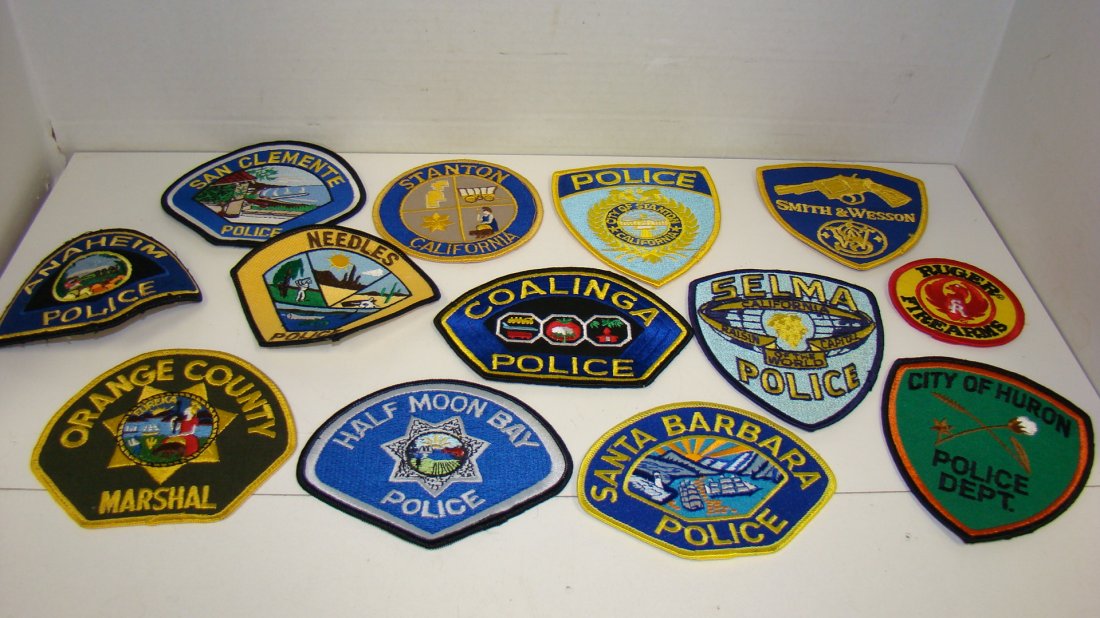 13 VARIOUS CALIFORNIA ENFORCEMENT & OTHER PATCHES (1 of 5)