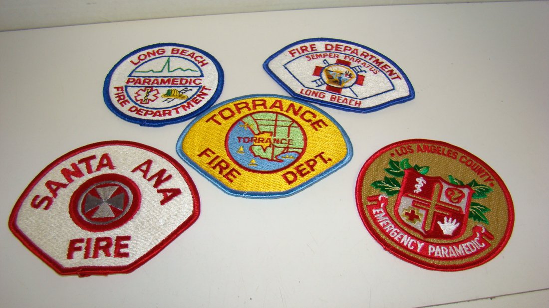 5 CALIF FIRE DEPT & PARAMEDIC PATCHES (1 of 4)