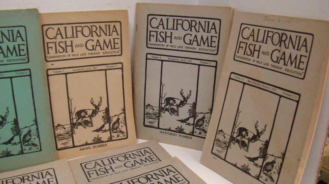 16 VOLUMES CA FISH & GAME BOOKS (1 of 5)