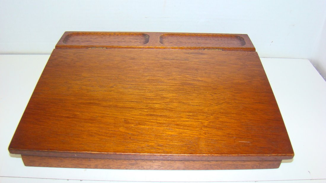 VINTAGE WOOD LAP WRITING DESK (1 of 4)