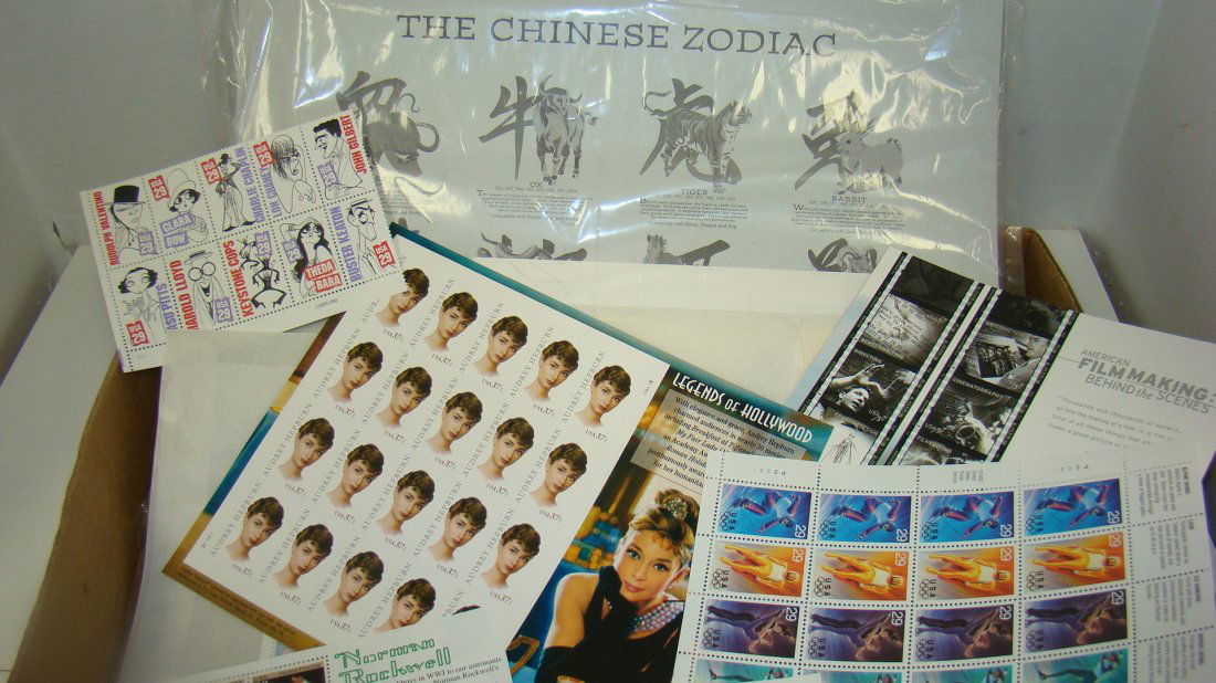 VARIOUS USPS MINT STAMP SHEETS-PINS & FIRST DAY IS (1 of 8)