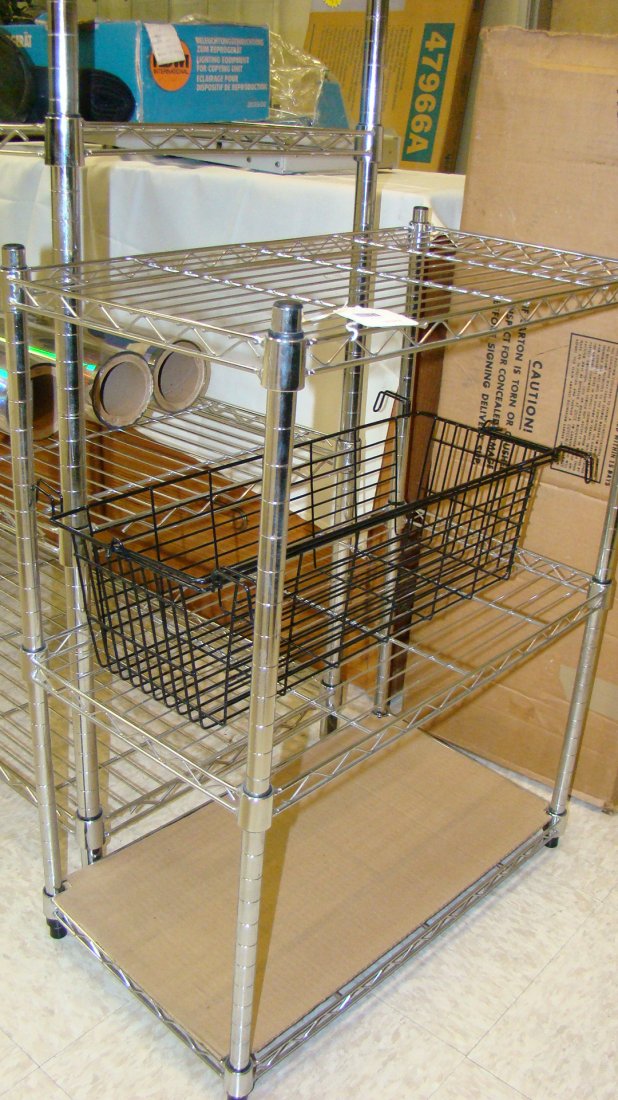 2 SHELF METAL RACK (1 of 1)