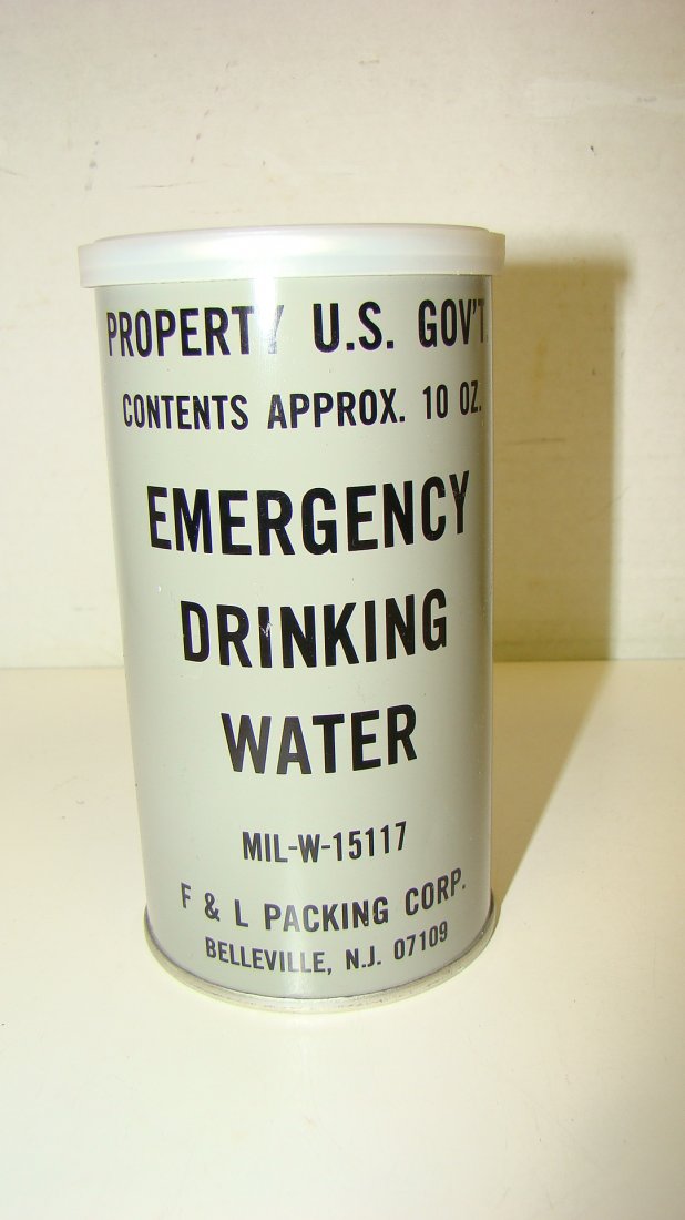 CASE OF 24 CANS EMERGENCY DRINKING WATER (1 of 6)
