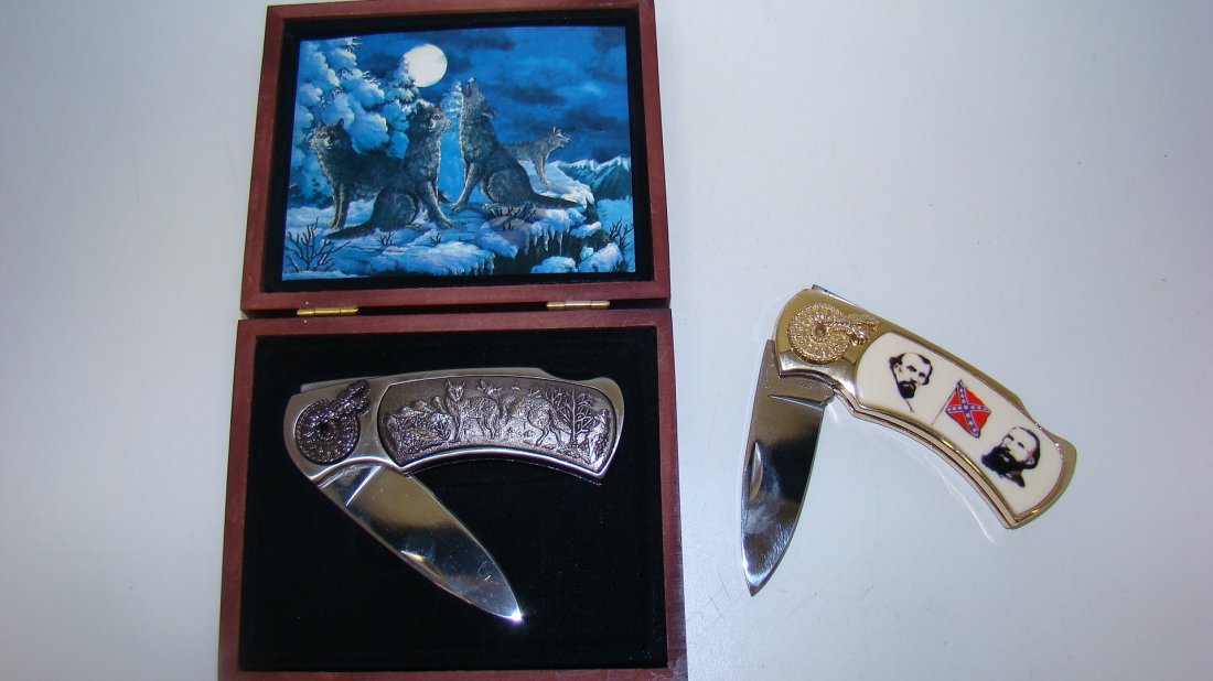2 STAINLESS STEAL COLLECTIBLE POCKET KNIFES (1 of 5)