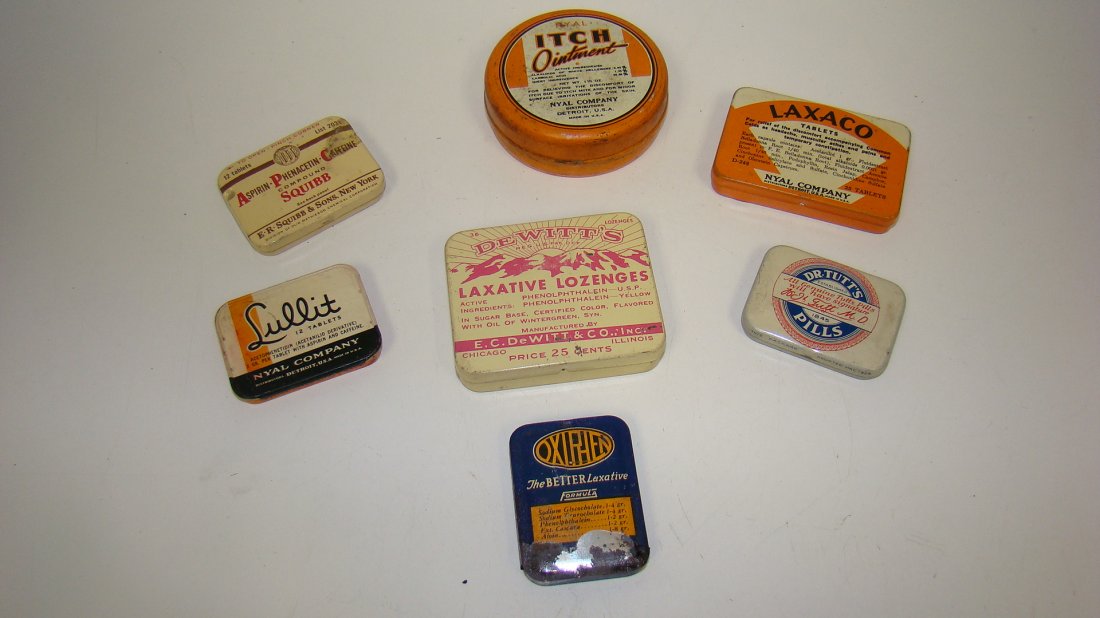 7 NOS MEDICAL TINS (1 of 3)