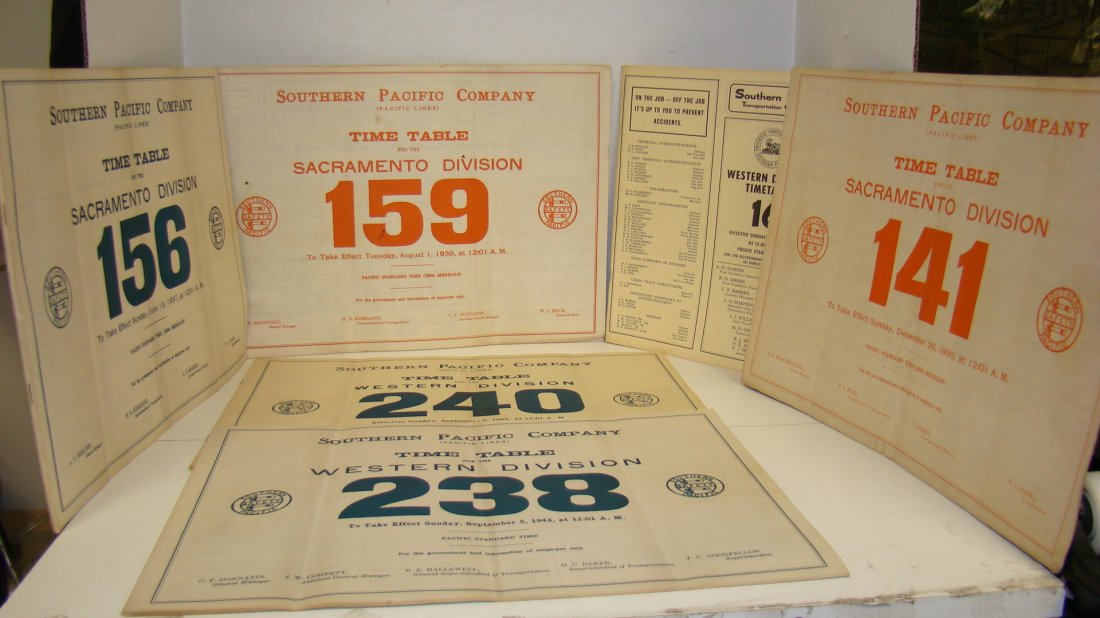 VTG MAPS & SO.PAC TIME TABLES, ETC (1 of 10)