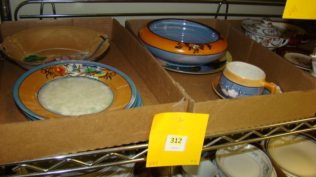 2 BOXES OF LUSTER WARE (1 of 3)