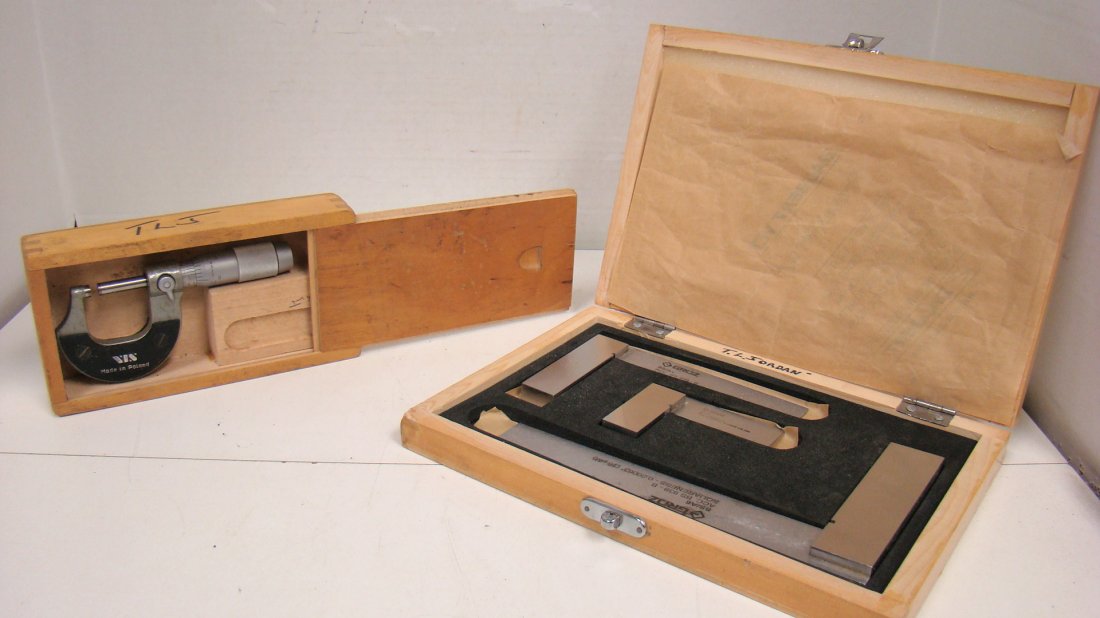 2 PRECISION TOOLS KITS IN WOOD BOXES (1 of 8)