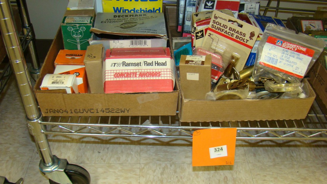 2 BOXES - VARIOUS HARDWARE (1 of 3)