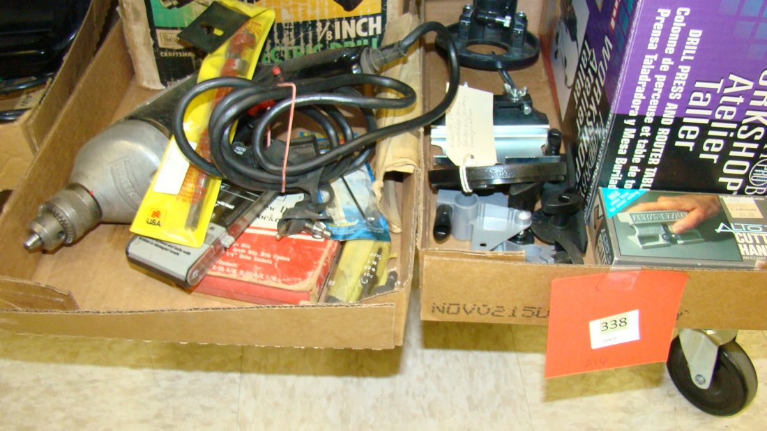 2 BOXES - TOOLS AND HARDWARE (1 of 2)