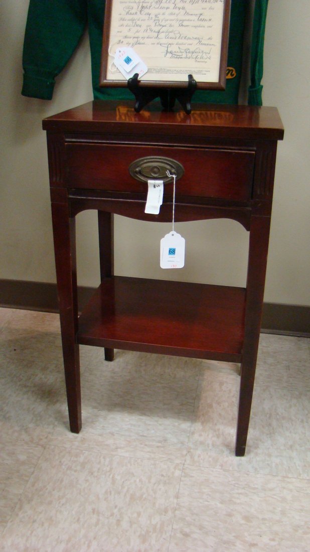 ANTIQUE MAHOGANY NIGHT STAND (1 of 5)