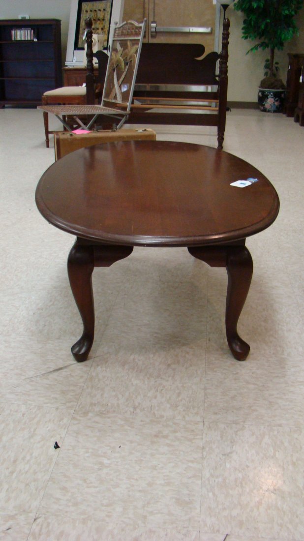 OVAL CHERRY COFFEE TABLE (1 of 3)