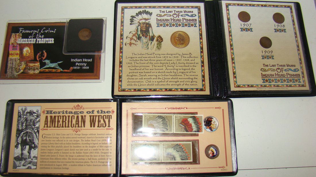 3 INDIAN HEAD PENNY COIN SETS (1 of 10)
