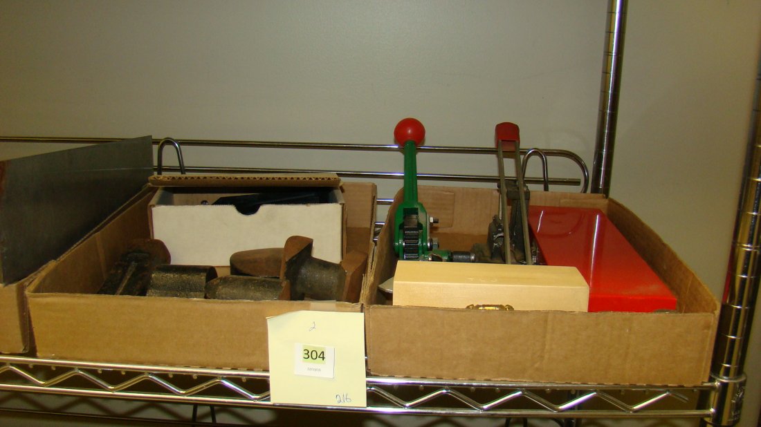 2 BOXES- VARIOUS TOOLS: 2 BOXES- VARIOUS TOOLS - SOCKET SET, PUNCH SET, POINT DRIVER, WOOD SPLITER AND MORE