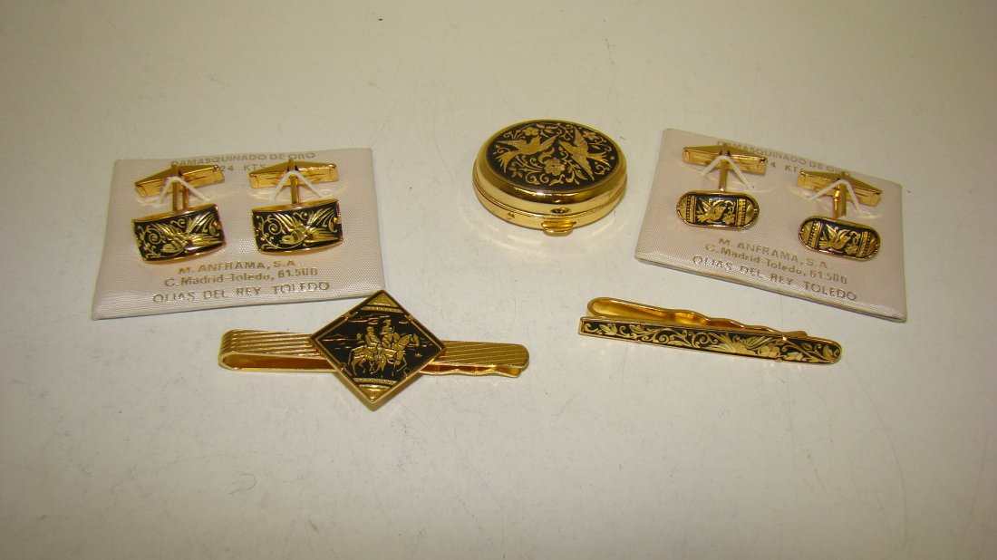 DAMASQUINADO DE ORO ETCHED 24K MEN'S JEWELRY (1 of 5)