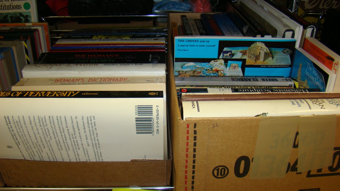 2 BOXES-VARIOUS BOOKS-ROME-GREECE-WOMENS SUBJECTS (1 of 4)