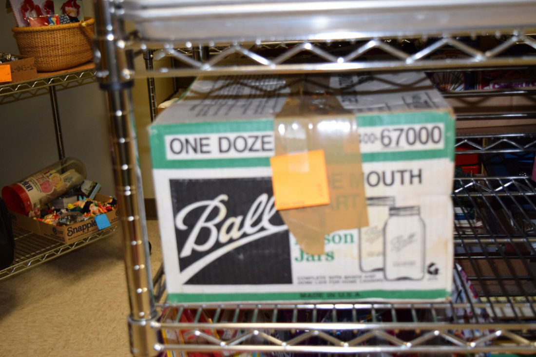 BOX-BALL WIDE MOUTH MASON JARS: BOX OF 12 BALL WIDE MOUTH MASON JARS