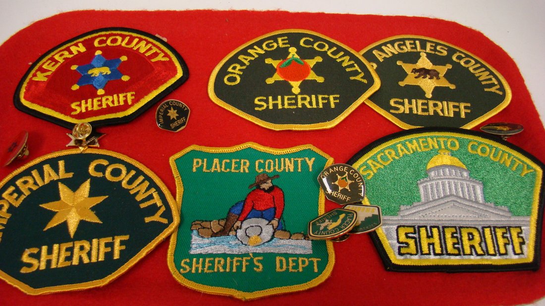 6 VARIOUS CALIFORNIA COUNTY SHERIFF'S SHOULDER PA (1 of 5)