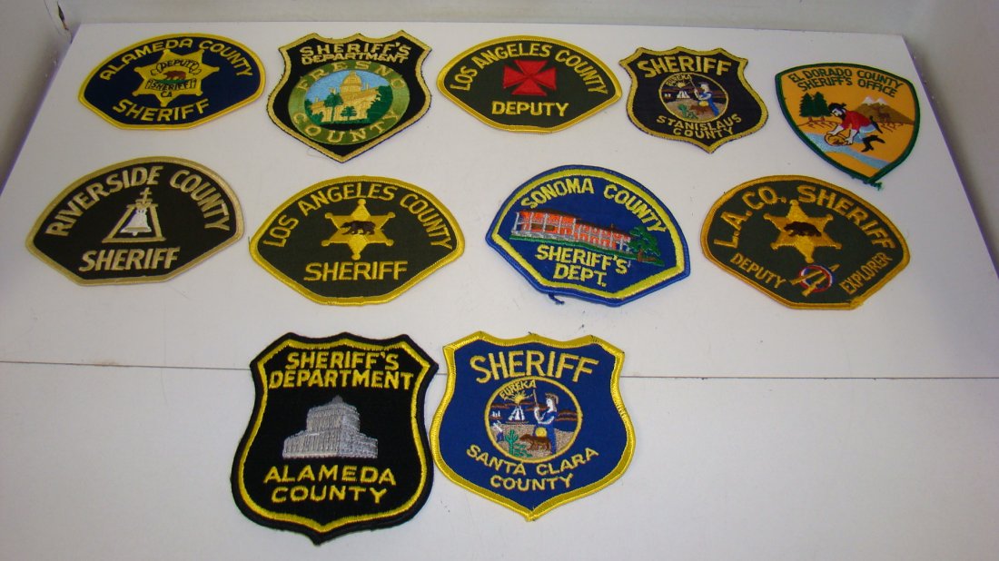 10 VARIOUS CALIFORNIA COUNTIES SHERIFF'S SHOULDER (1 of 4)