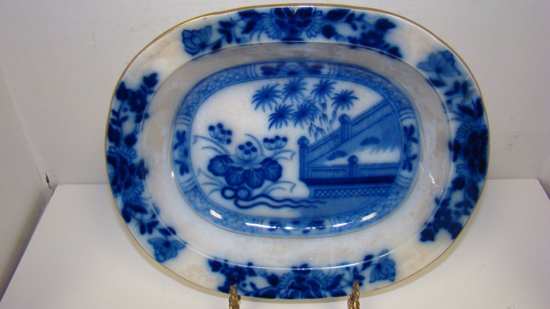 11.5'' S. ALCOCK FLOW BLUE BOWL (1 of 5)