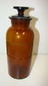10'' VINTAGE BROWN GLASS APOTHECARY JAR