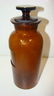 10'' VINTAGE BROWN GLASS APOTHECARY JAR - 3