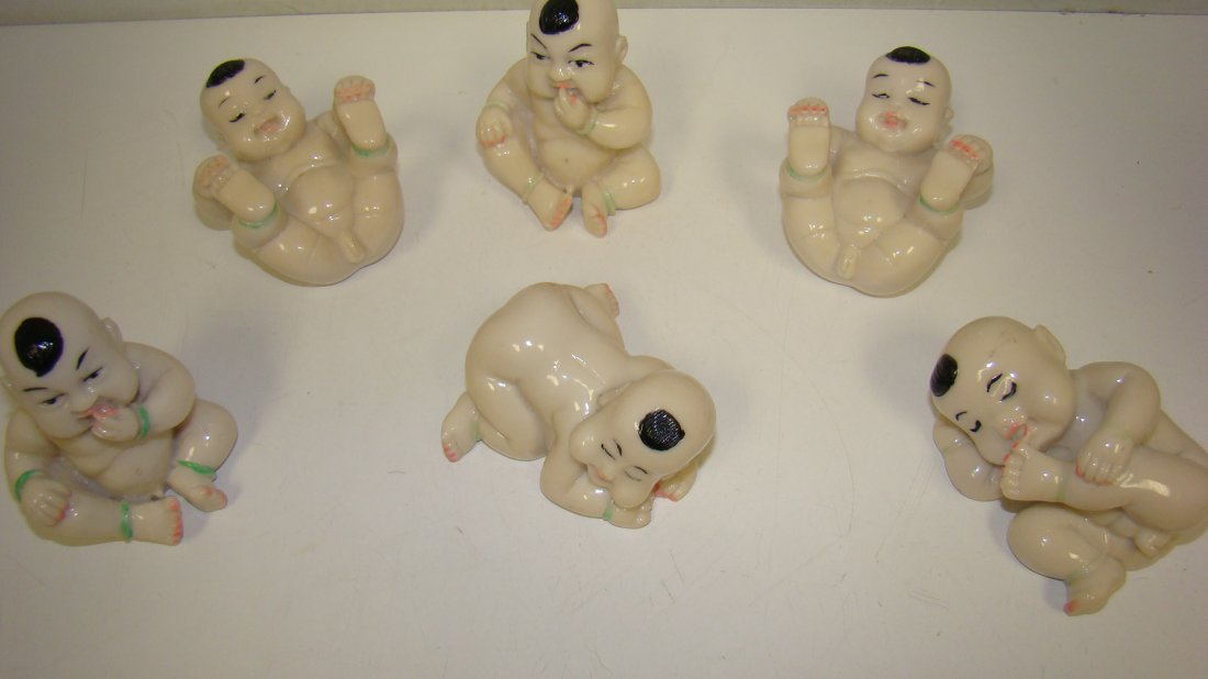 6 VARIOUS ASIAN BABY FIGURES (1 of 4)