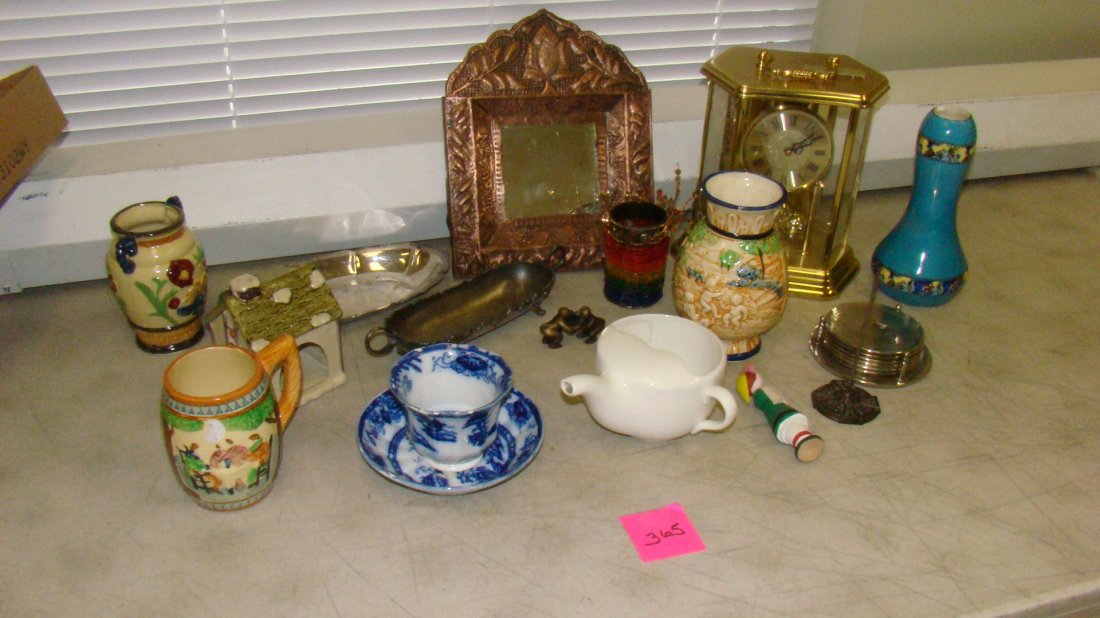 2 BOXES-VTG JAPANESE POTTERY VASES, ETC (1 of 7)