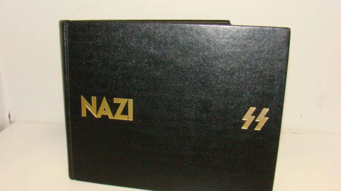 1976 LTD ED ''NAZI'' BOOK #812/1000: 1976 LIMITED EDITION BOOK ''NAZI'' - TEXT BY FORREST WALLACE CATO - RARE PHOTOGRAPHS RESTORED AND COLLATED BY HARVEY GLICK - CERTIFICATE OF AUTHENTICATION - #812/1000 - WONDERFUL CONDITION