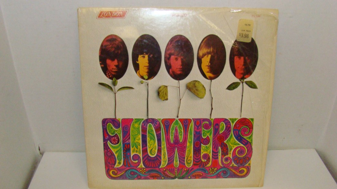 VINTAGE ROLLING STONES ''FLOWERS'' ALBUM: VINTAGE ROLLING STONES ''FLOWERS'' RECORD ALBUM - LONDON RECORDS - STEREO PS 509