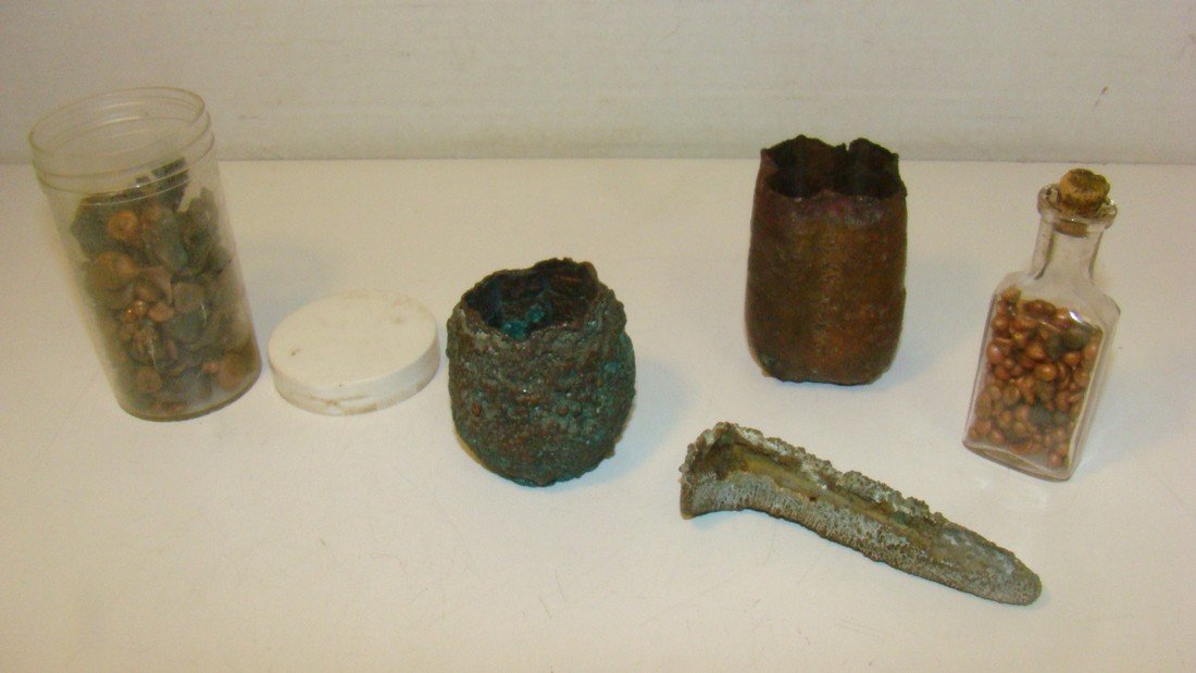 VTG COPPER MOLDS, OLD SPIKE, COPPER & LEAD PCS (1 of 10)
