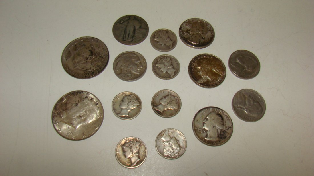 15 MOSTLY SILVER US COINS (1 of 6)