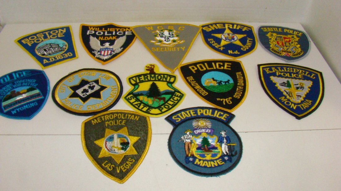 12 US LAW ENFORCEMENT PATCHES (1 of 7)
